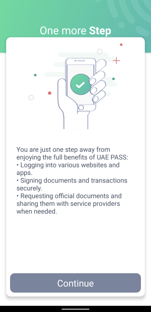 uae pass app registration and login