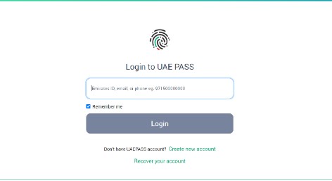 uae pass app registration and login