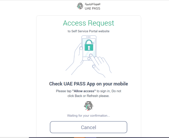 uae pass app registration and login