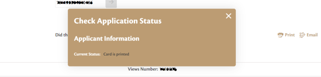 how to check status of emirates id