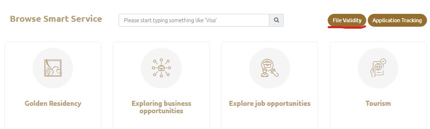 how to check my visa status in uae online