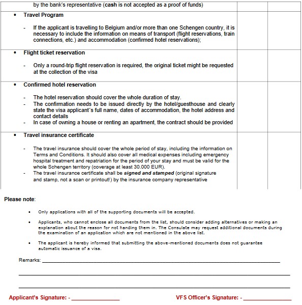 vfs belgium dubai appointment and application steps