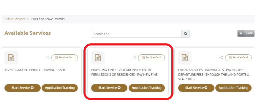 how to check fine in uae using passport number