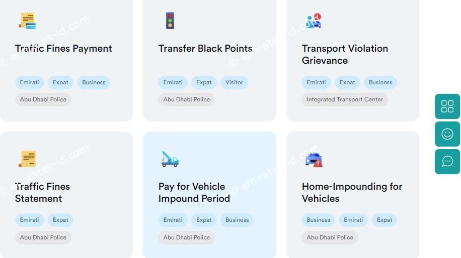 abu dhabi traffic fine check online step by step