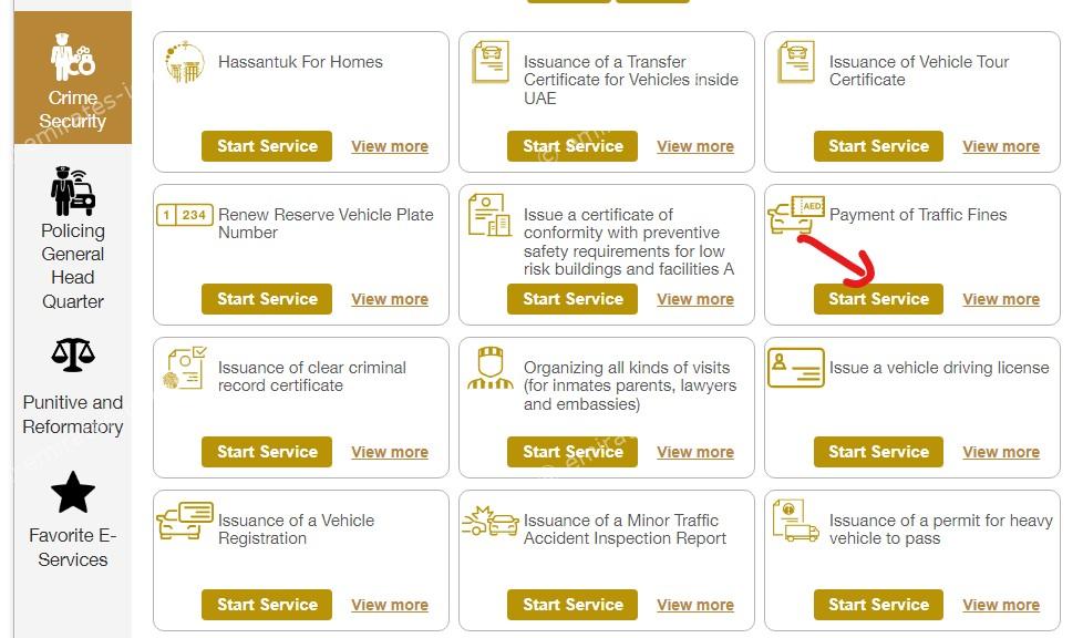 abu dhabi traffic fines inquiry and payment 