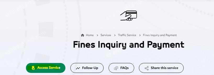 uae traffic fines check online methods