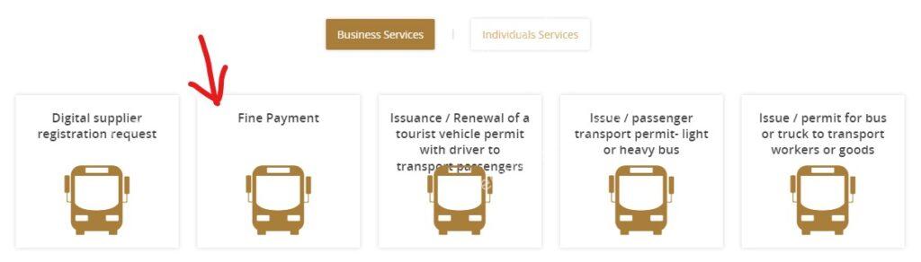 traffic fine check online in each emirate