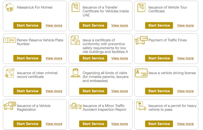 abu dhabi traffic fine check online step by step