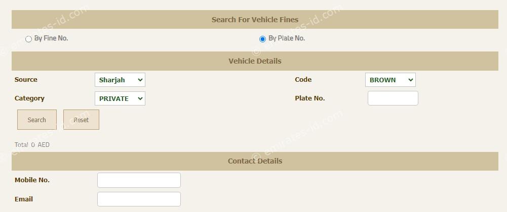 sharjah municipality fine check online Step-by-Step