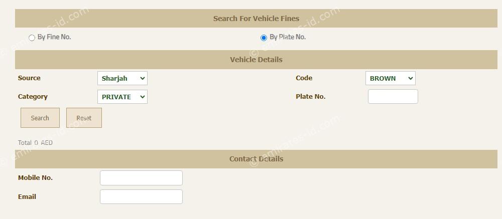 sharjah fine check online in 1 minute