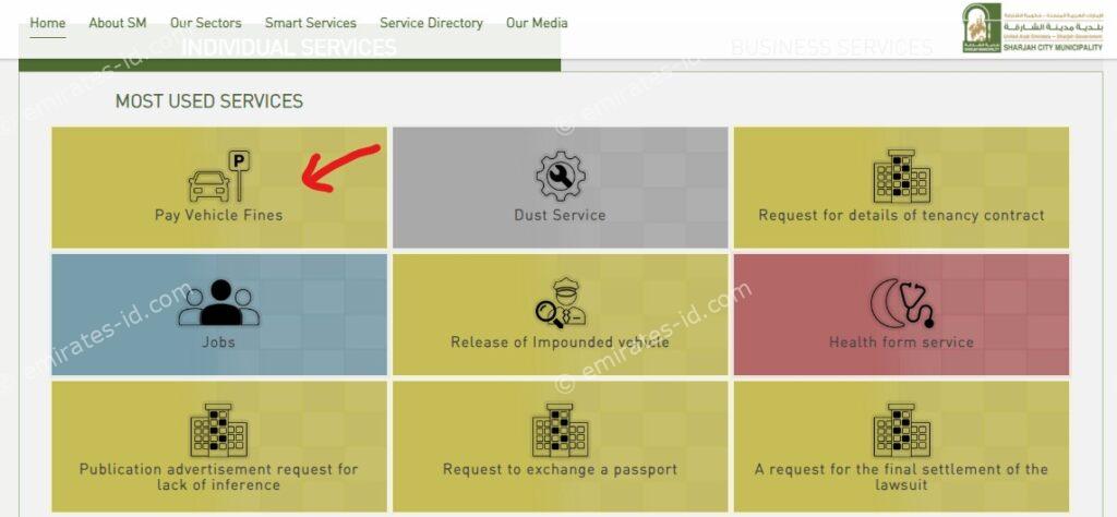 sharjah traffic fine payment online step by step 