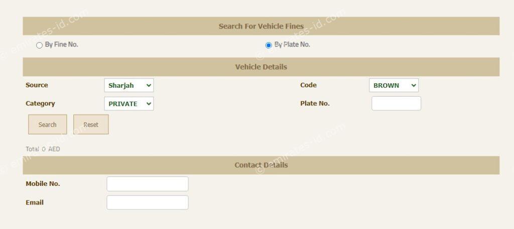 sharjah traffic fine payment online step by step