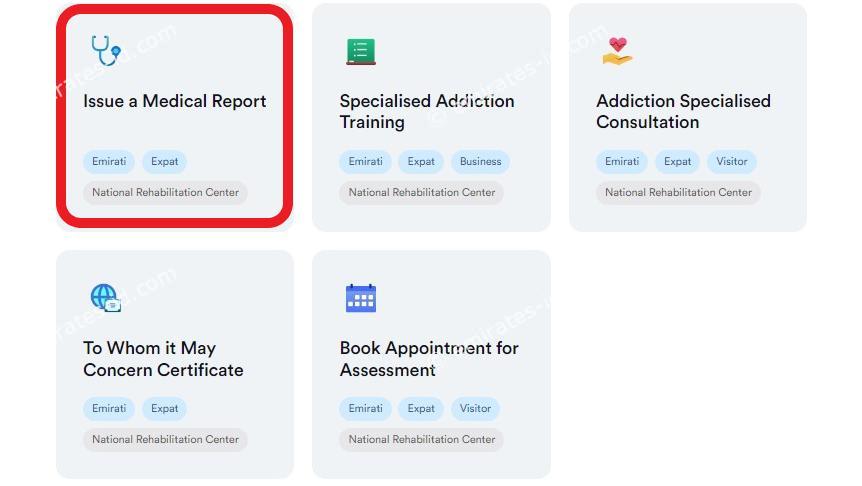 how to check medical report online in uae