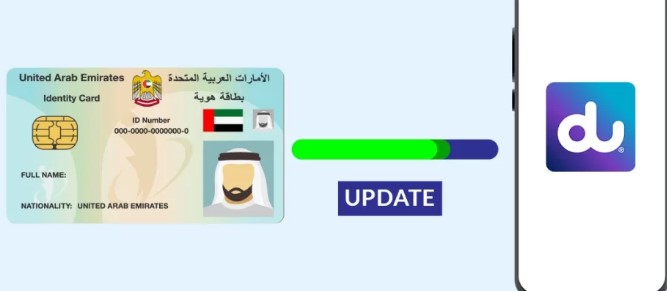 how to update emirates id in du through website, app and store