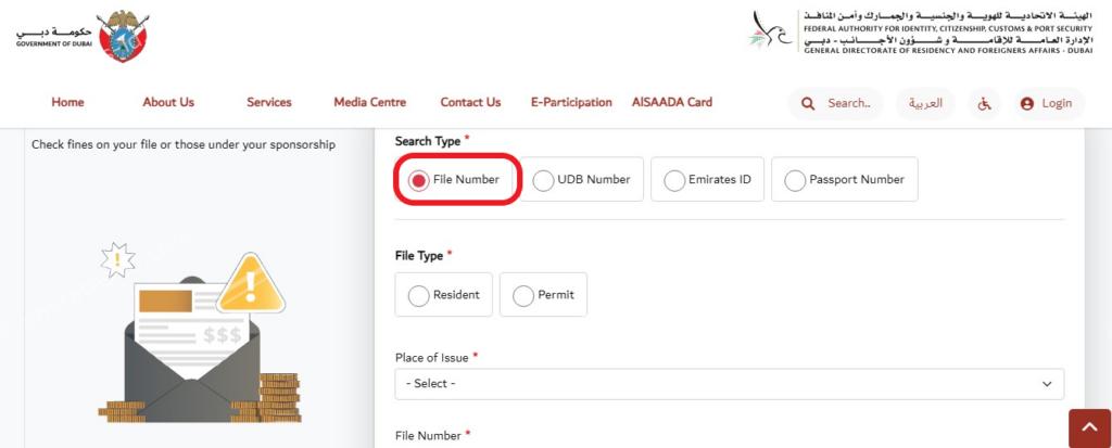 how to check overstay fine in uae online